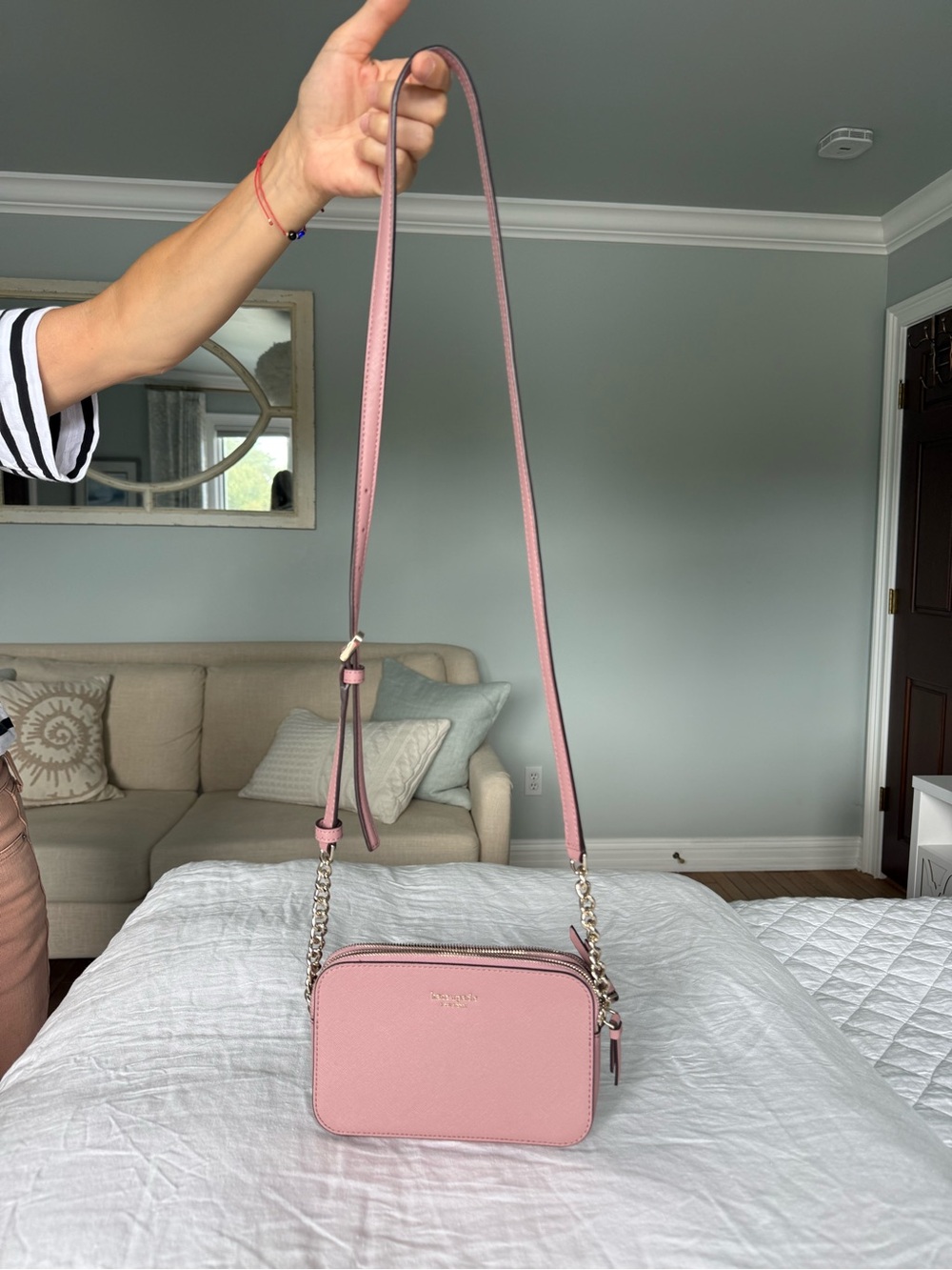 Dusty Pink Kate Spade Crossbody Un-used - Picture 2 of 5